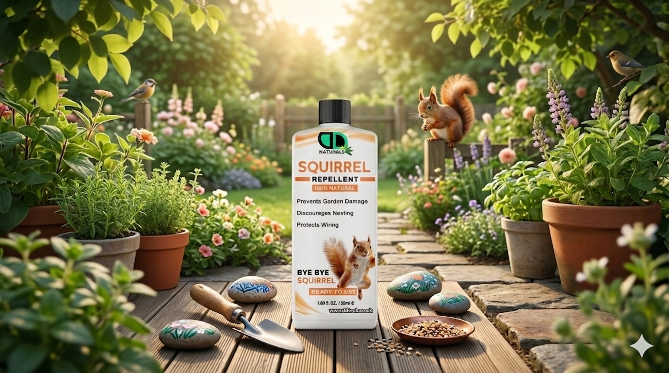 Natural Squirrel Repellent Spray – Non-Toxic, Humane &amp; Long-Lasting Pest Control in the UK
