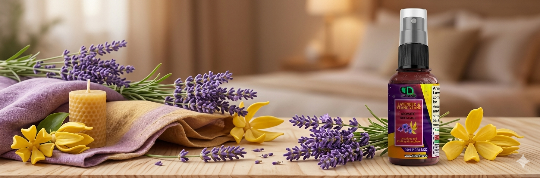Lavender &amp; Ylang Ylang Home Fragrance Spray | Natural Aromatic Room Mist in the UK