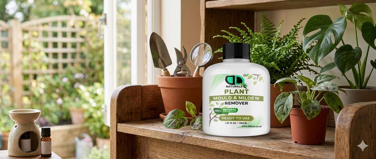 Plant Mould &amp; Mildew Remover Spray  Natural Fungus Control for Indoor &amp; Outdoor Plants in the UK
