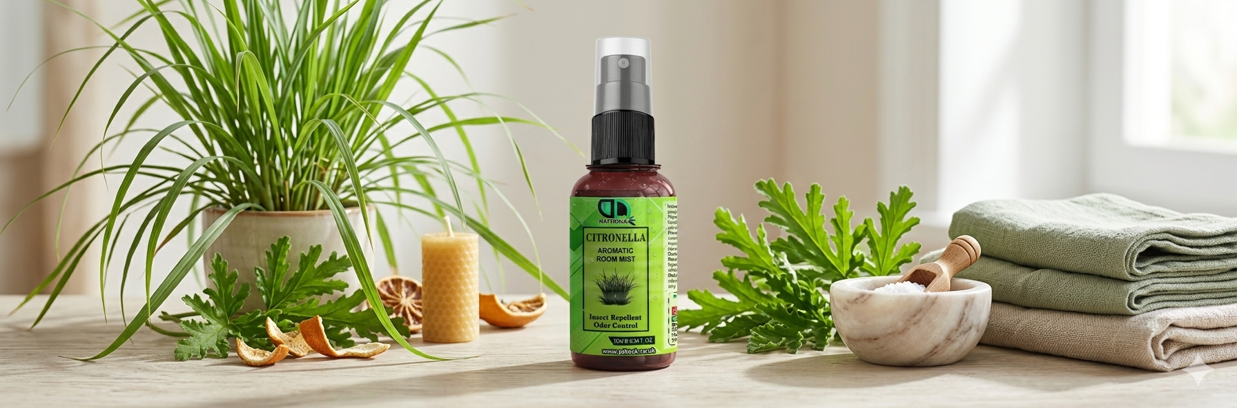 Citronella Aromatic Room Spray | Natural Insect Repellent &amp; Long-Lasting Freshener in the UK