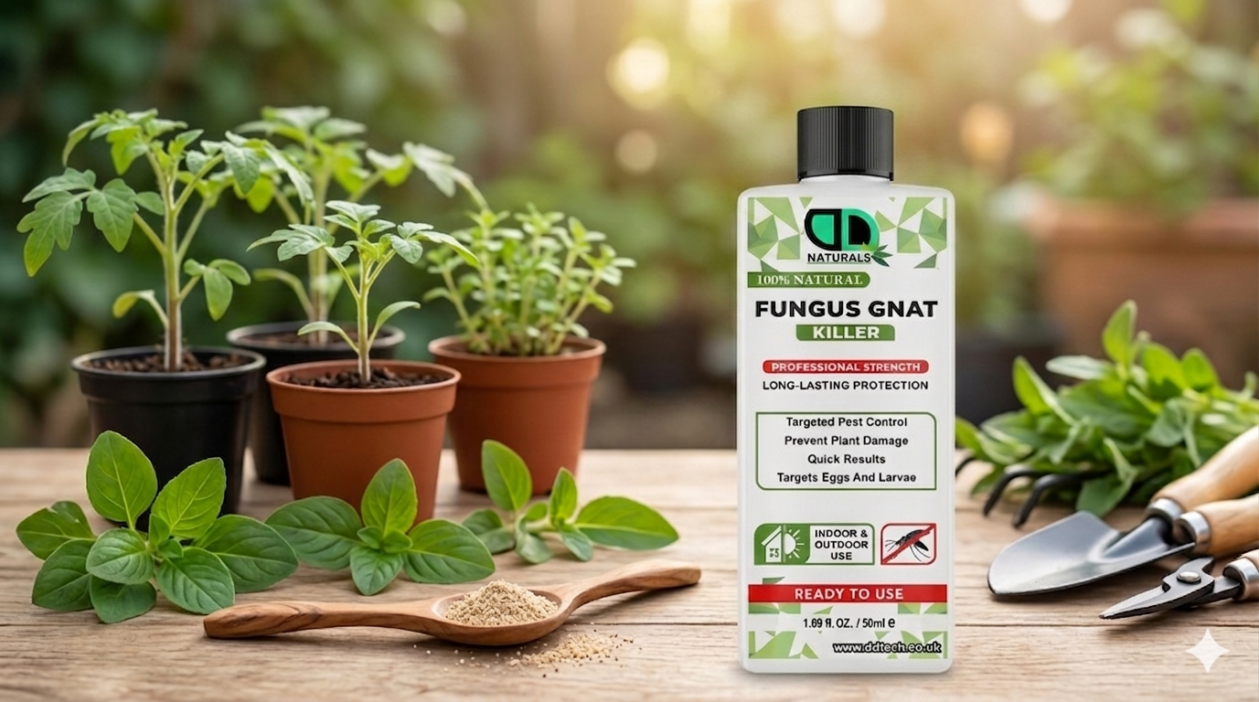 Fungus Gnat Killer Spray Non-Toxic, Eco-Friendly Protection for Indoor Plants & Soil in the UK