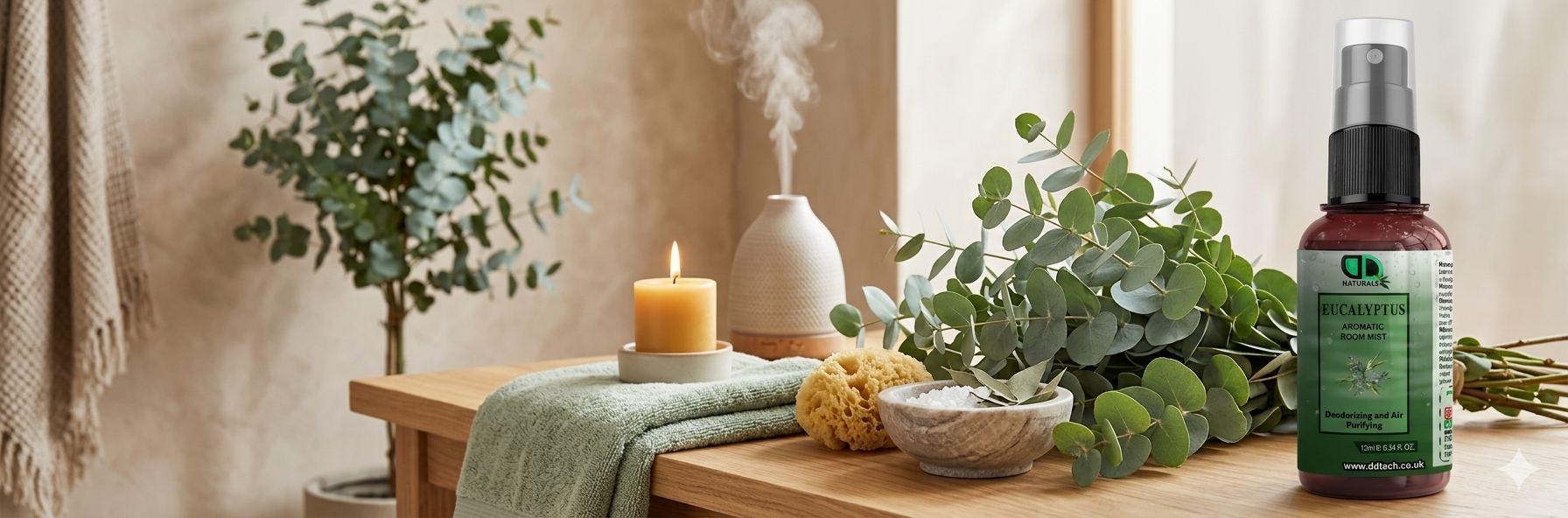Eucalyptus Aromatic Room Spray | Natural Air Freshener, Odor Eliminator &amp; Respiratory Support Spray in the UK