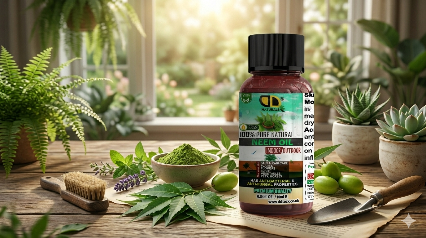 100% Pure Natural Neem Oil Organic Cold Pressed Indoor &amp; Outdoor Formula in the UK