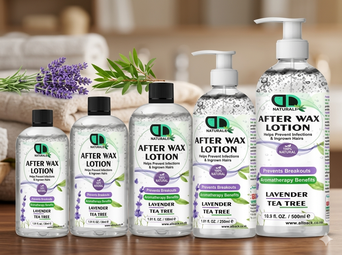 After Wax Lotion with Lavender &amp; Tea Tree Oil | Soothing Post-Wax Care for Smooth, Healthy Skin in the UK