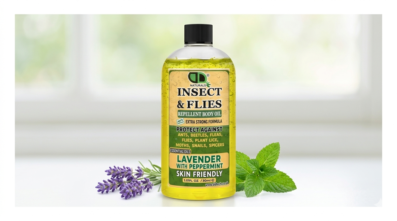 Natural Insect Repellent with Lavender &amp Peppermint Essential Oils  Chemical-Free Mosquito &amp; Bug Protection in the UK