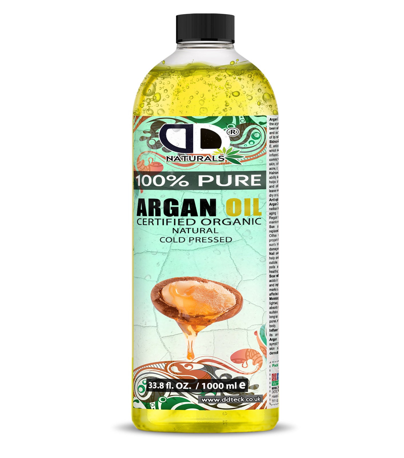 100% Pure Argan Oil | Organic Cold-Pressed Oil for Hair, Skin & Nails