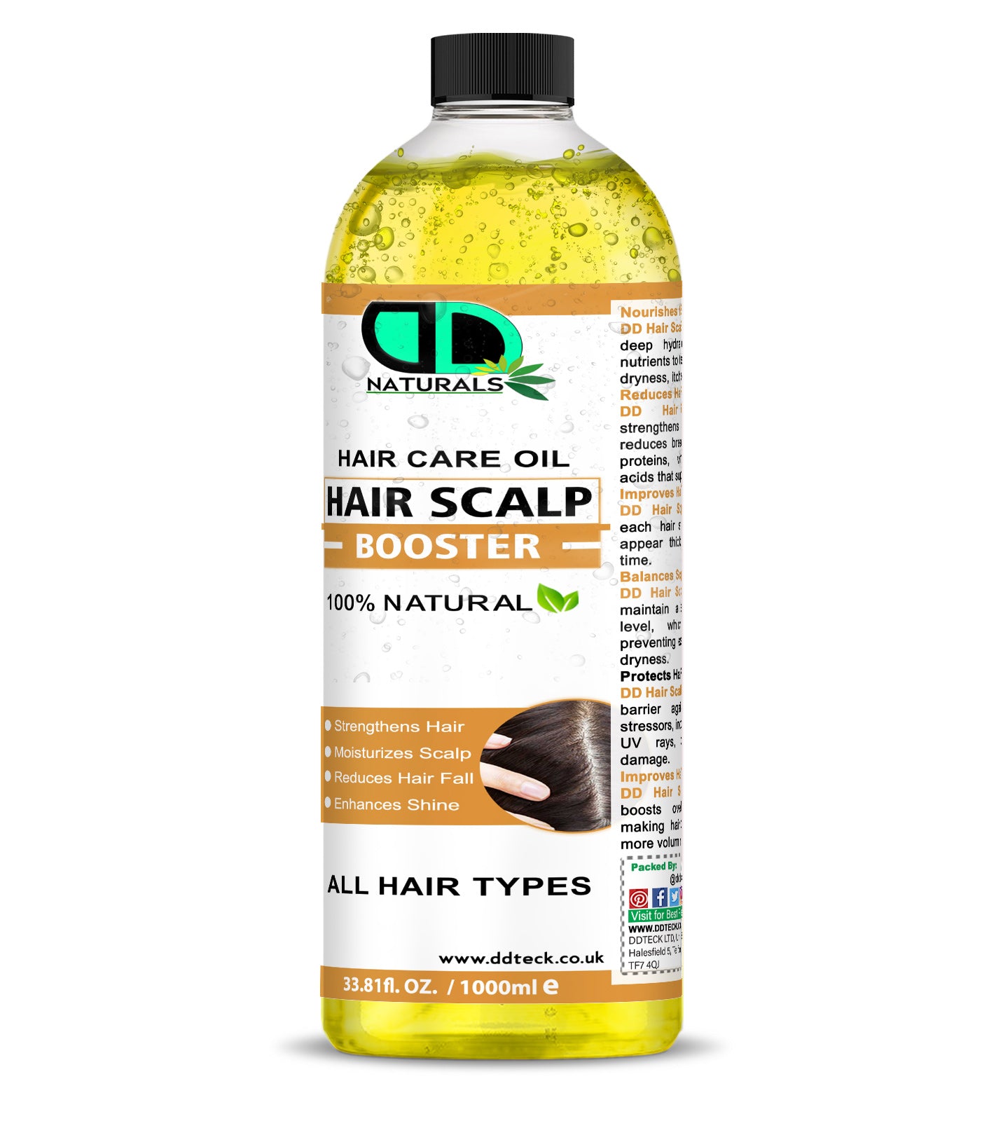 Natural Hair Scalp Booster | Strengthens Hair & Reduces Hair Fall