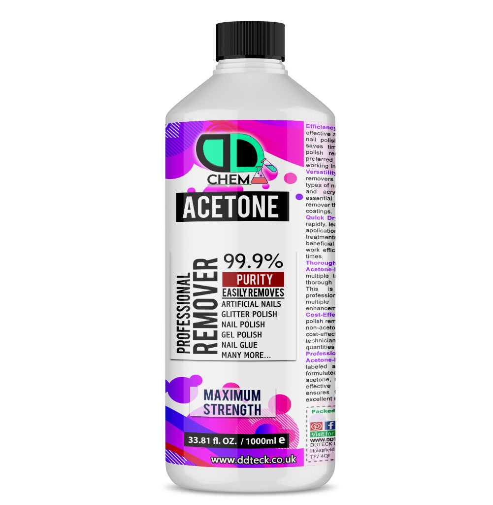 Acetone Gel Polish Remover | Professional-Grade, Fast-Acting & Multi-Purpose Solvent