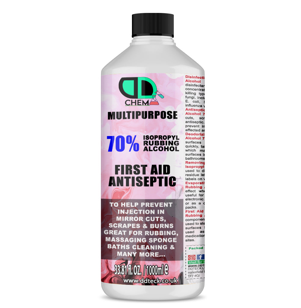 70% Isopropyl Rubbing Alcohol – Multipurpose First Aid Antiseptic