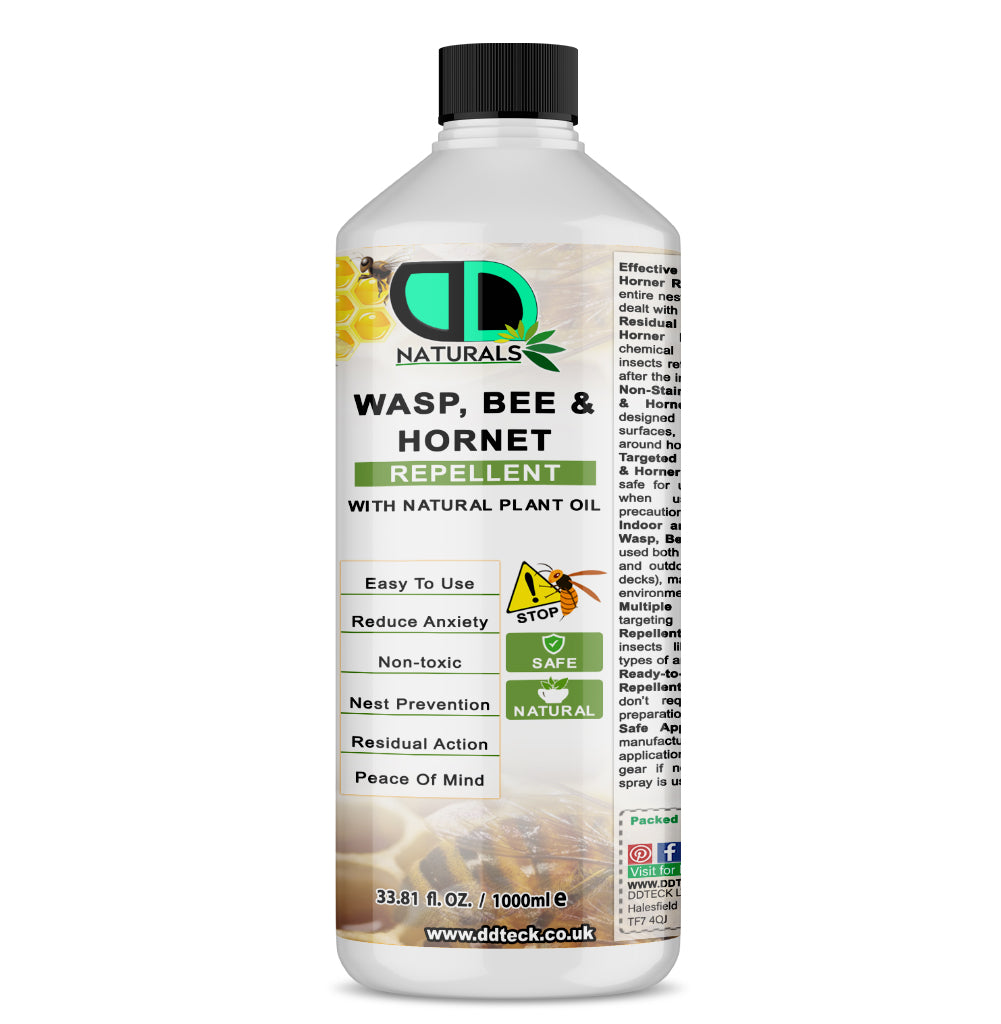Wasp, Bee & Hornet Repellent – 100% Natural Plant Oil Defense
