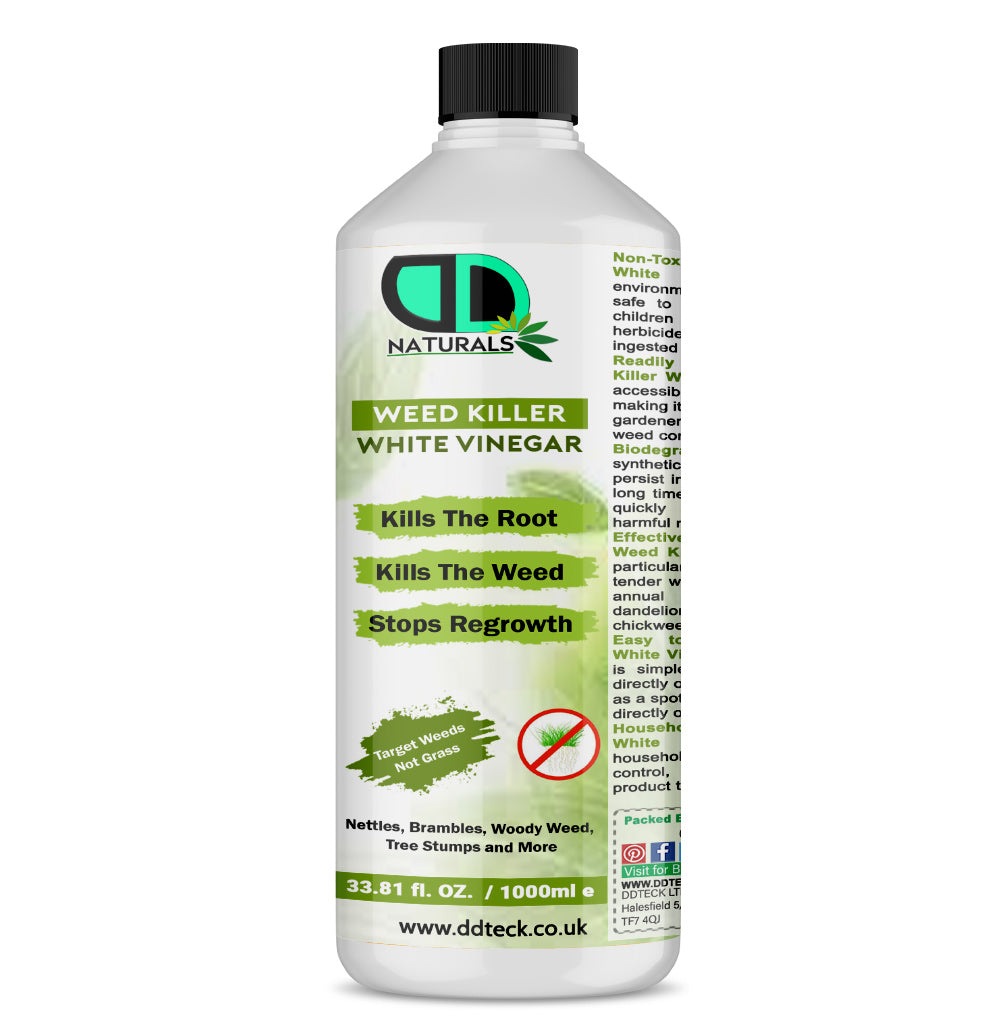 Weed Killer White Vinegar – Heavy Duty Root Killer & Regrowth Preventer