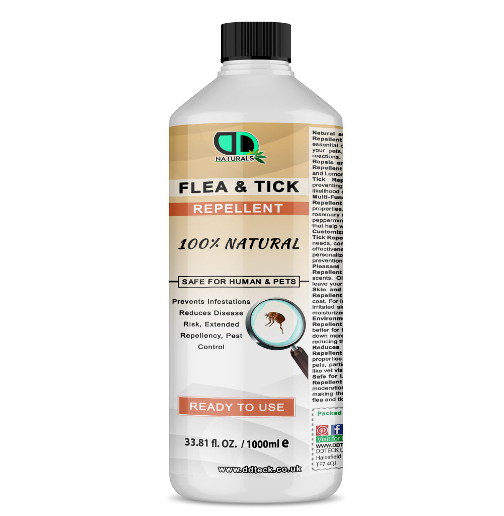 Flea & Tick Insect Repellent | Natural, Non-Toxic Protection for Pets & Home
