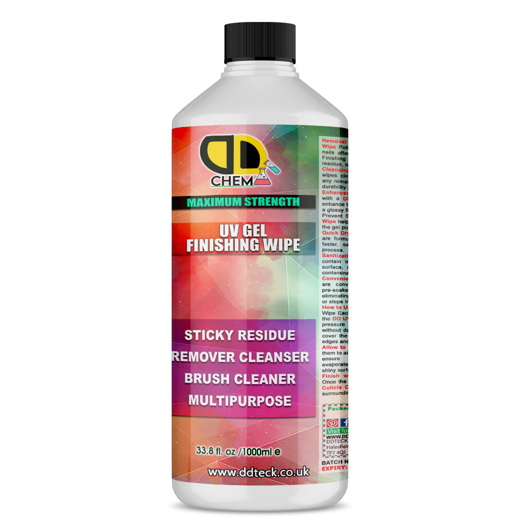 UV Gel Finishing Wipe - Maximum Strength Sticky Residue Remover & Cleanser