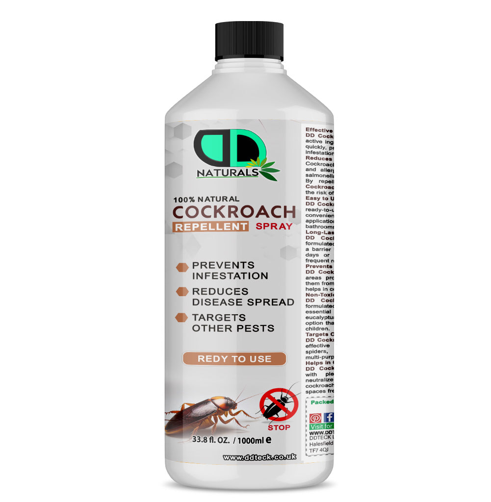 Cockroach Repellent – Natural Plant-Based Spray for Cockroaches & Crawling Insects (Home & Garden Use)