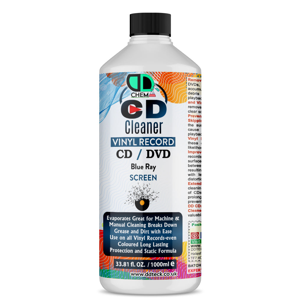 CD, DVD & Vinyl Record Cleaner | Restores Sound & Picture Quality, Protects Media & Playback Equipment