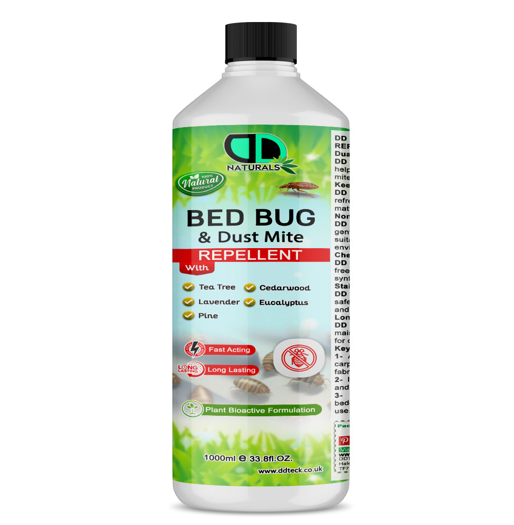 Naturals Bed Bug & Dust Mite Repellent – Plant Bioactive Fast Acting & Long Lasting Formula