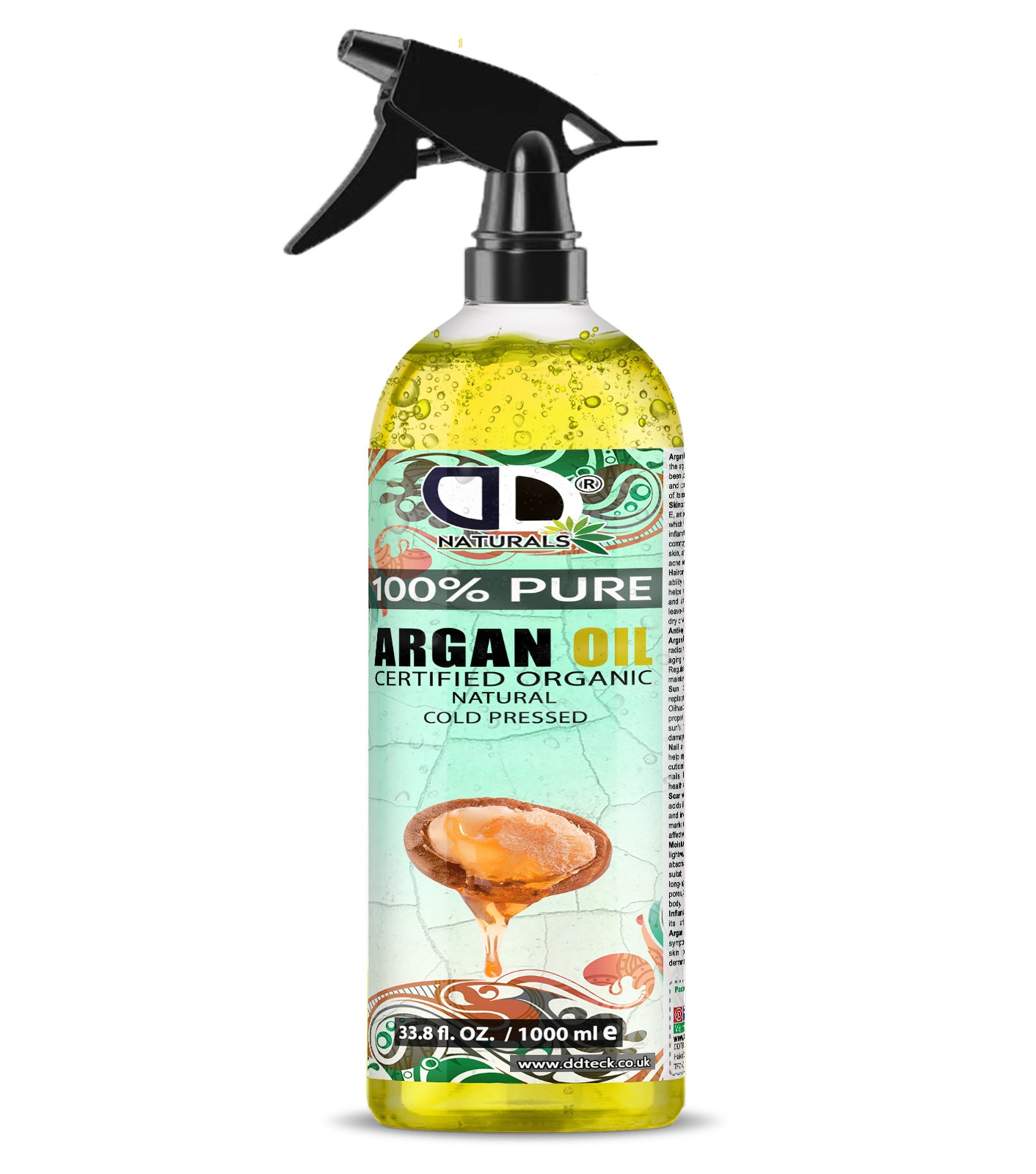 100% Pure Argan Oil | Organic Cold-Pressed Oil for Hair, Skin & Nails