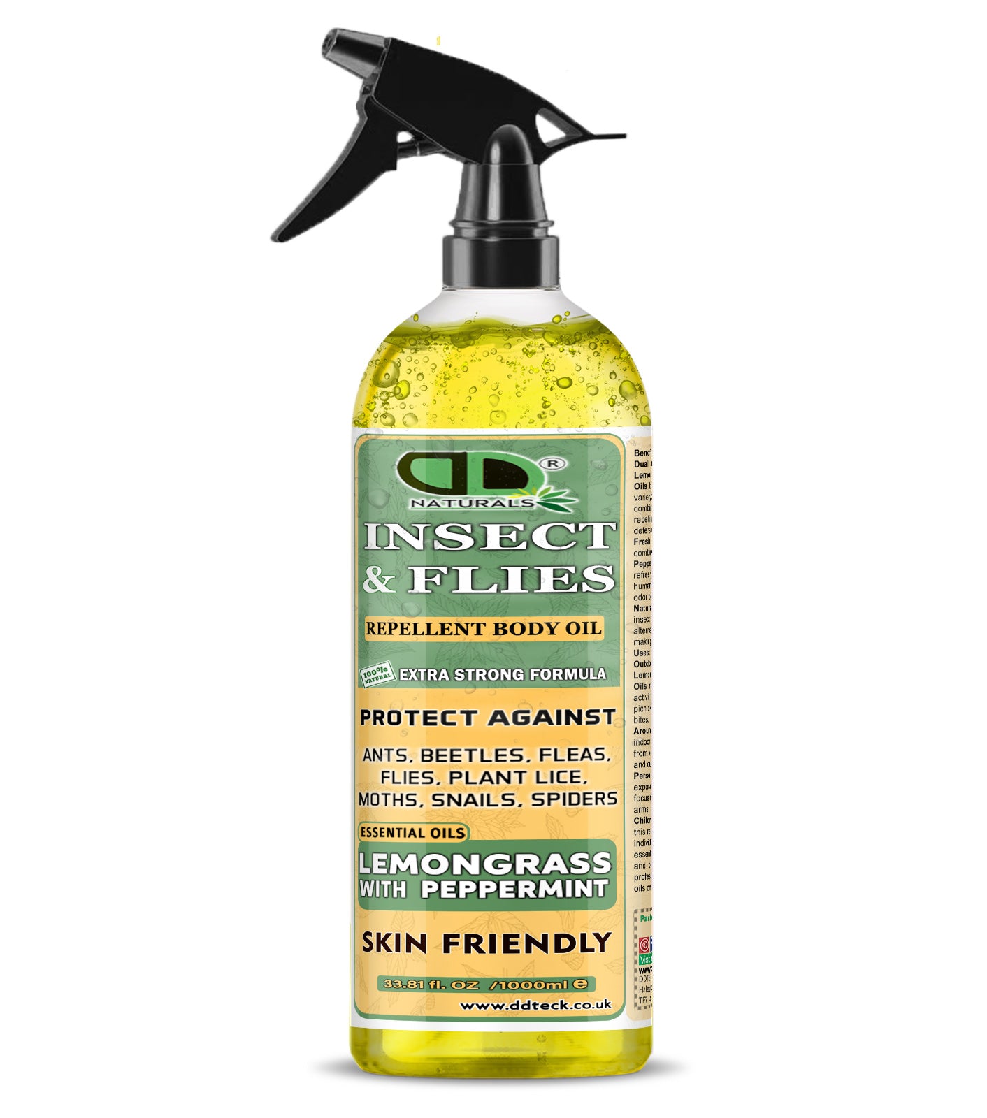 Lemongrass & Peppermint Insect Repellent – Extra Strong Natural Formula
