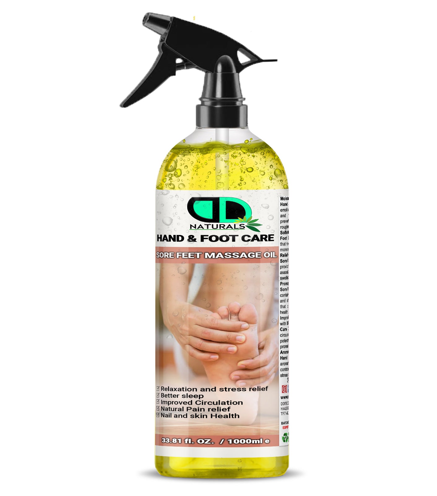 Hand & Foot Care – Sore Feet Massage Oil