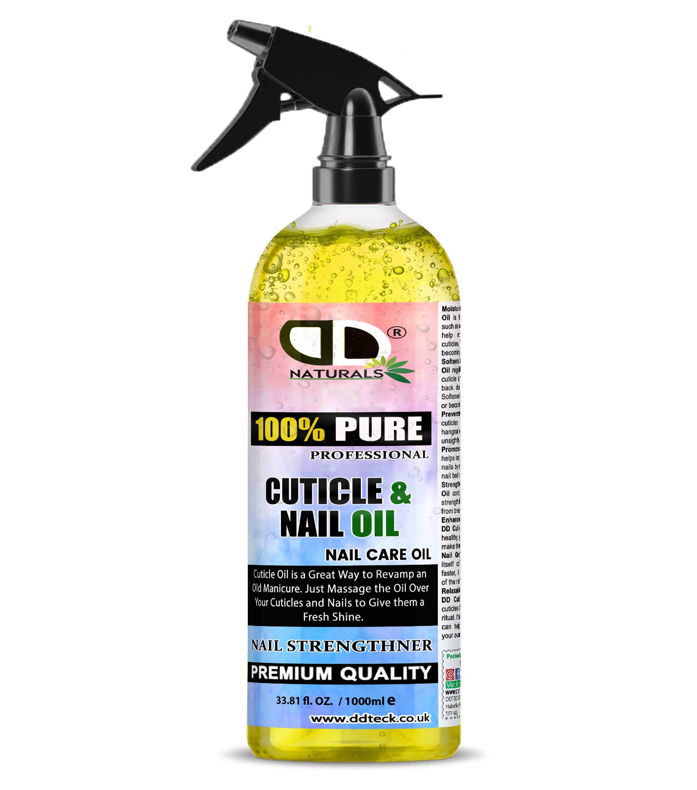 100% Pure Professional Cuticle & Nail Oil – Premium Nail Strengthened