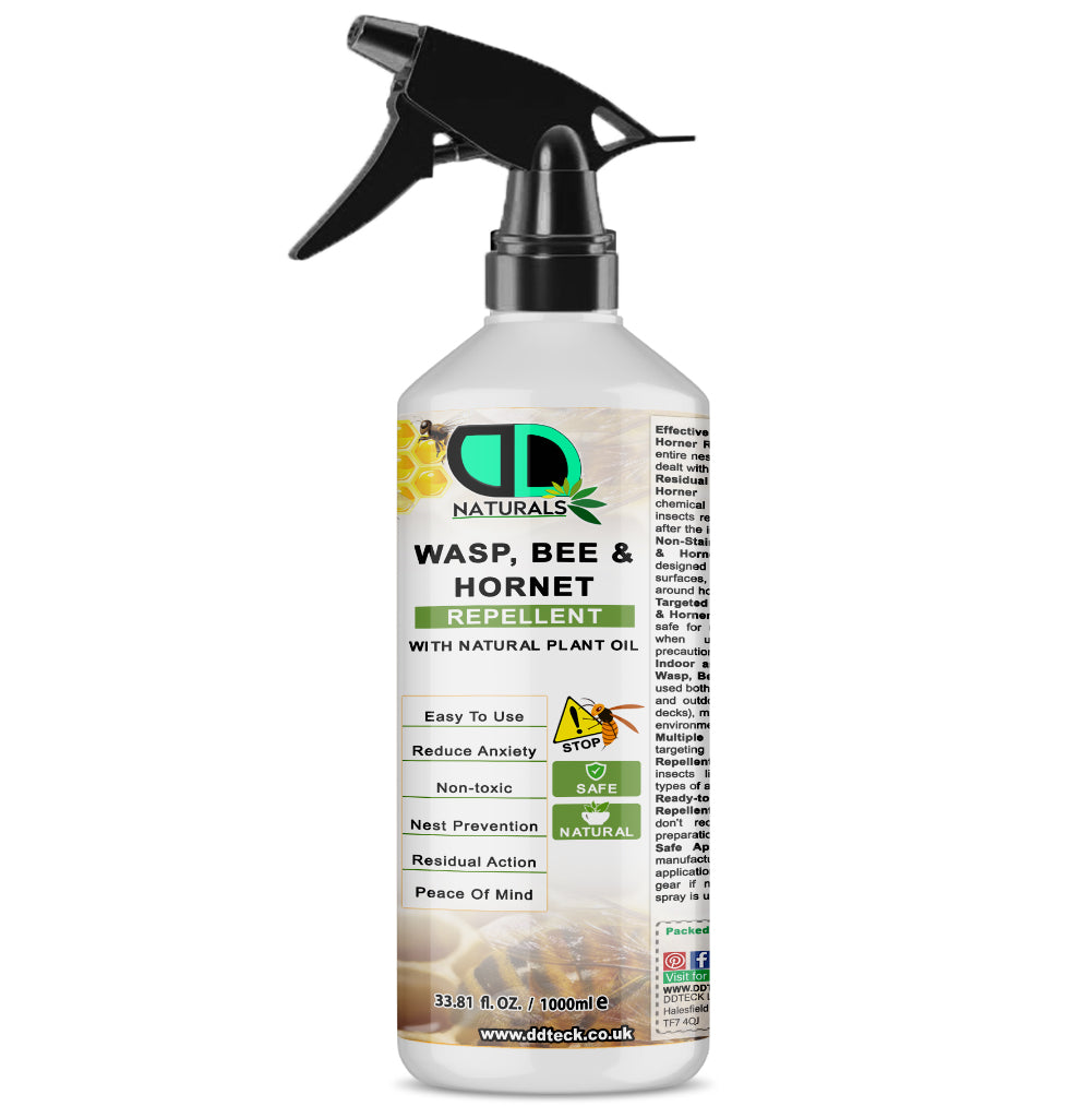 Wasp, Bee & Hornet Repellent – 100% Natural Plant Oil Defense