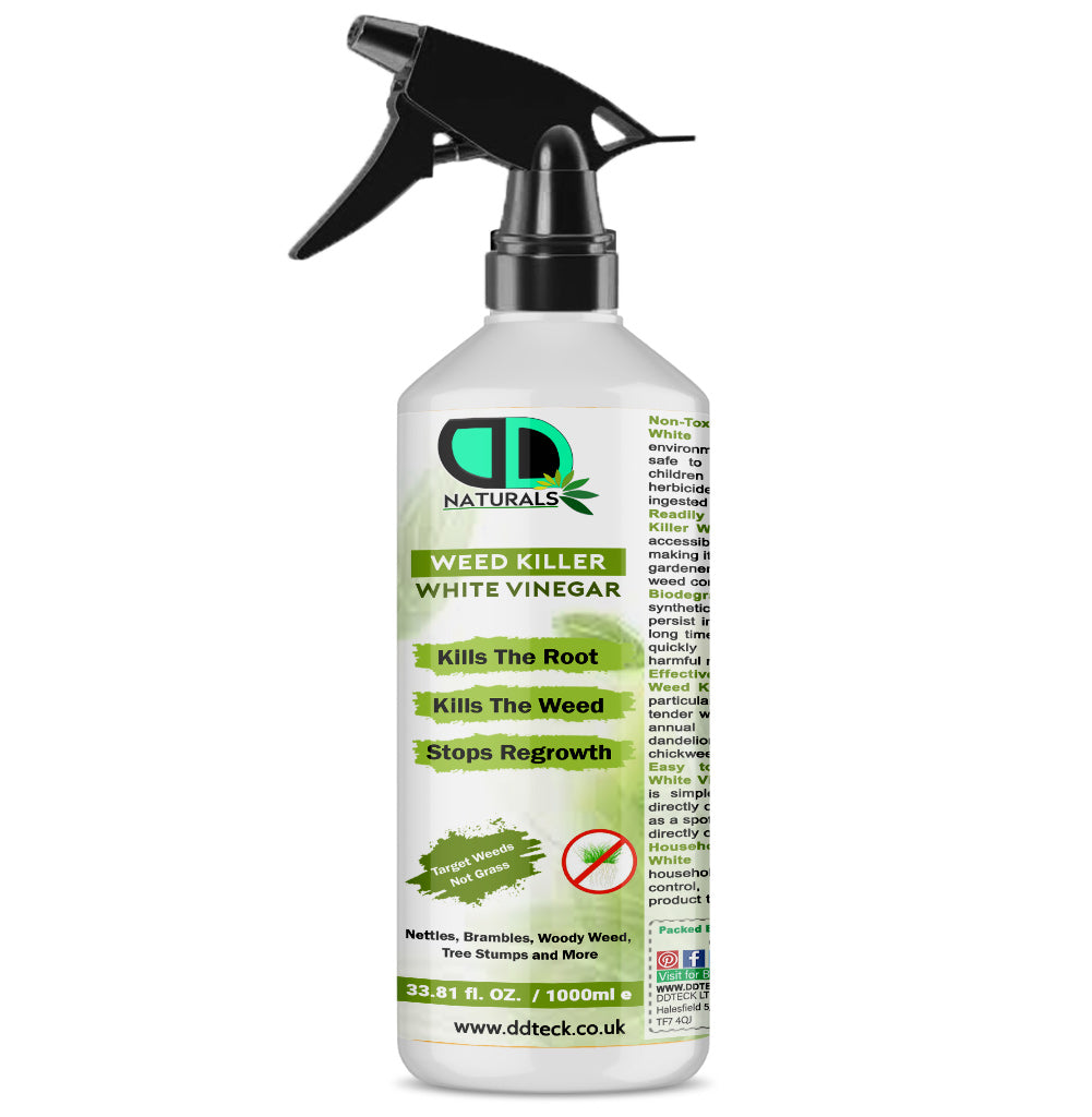 Weed Killer White Vinegar – Heavy Duty Root Killer & Regrowth Preventer