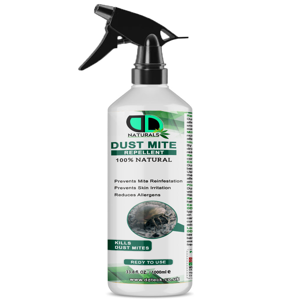 100% Natural Dust Mite Repellent – Kills Mites & Reduces Allergens