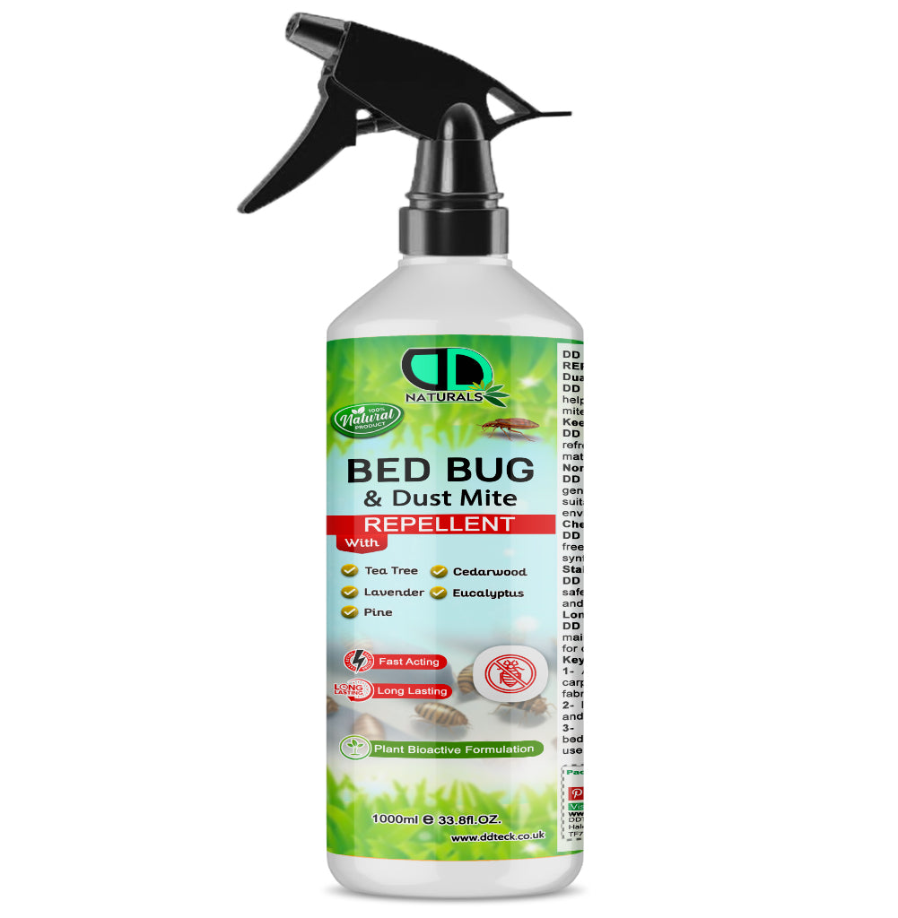 Naturals Bed Bug & Dust Mite Repellent – Plant Bioactive Fast Acting & Long Lasting Formula