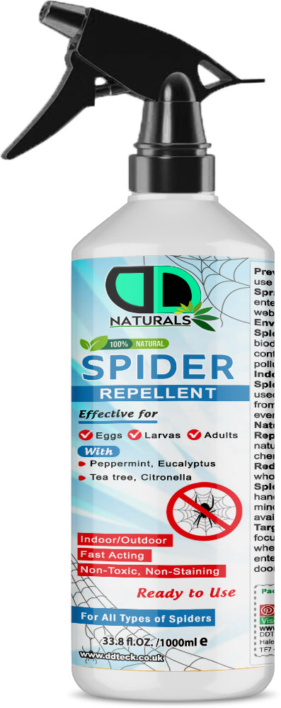 100% Natural Spider Repellent – Fast-Acting Indoor & Outdoor Protection