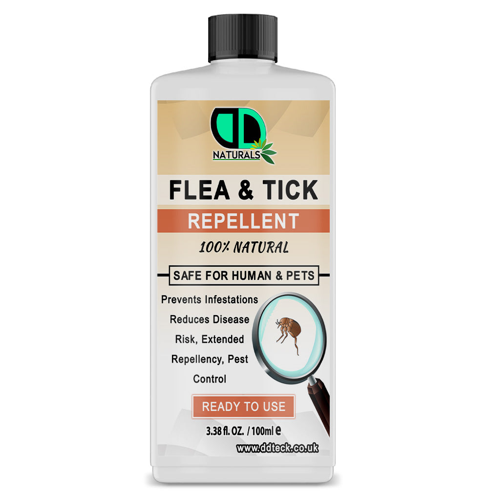 Flea & Tick Insect Repellent | Natural, Non-Toxic Protection for Pets & Home