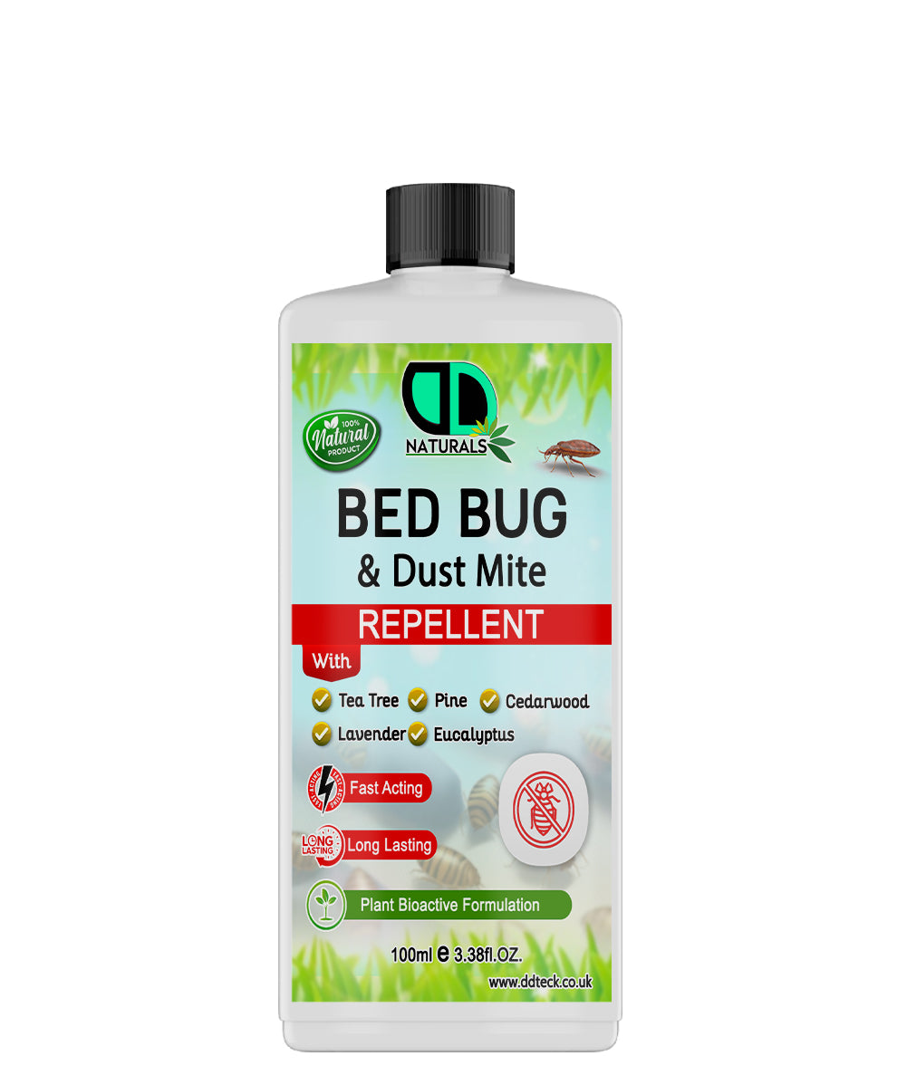 Naturals Bed Bug & Dust Mite Repellent – Plant Bioactive Fast Acting & Long Lasting Formula