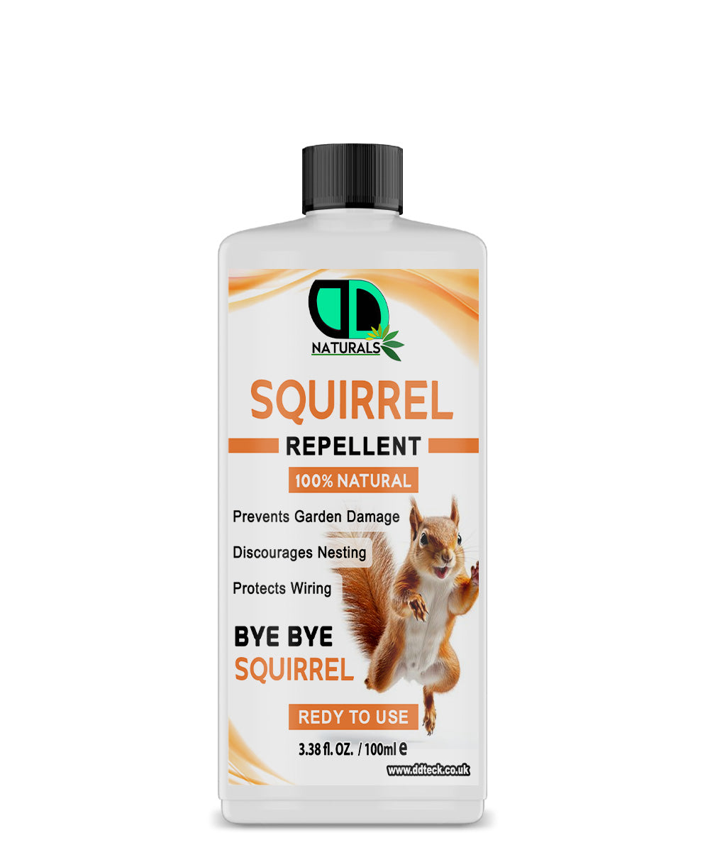 Natural Squirrel Repellent Spray – Non-Toxic, Humane & Long-Lasting Indoor and Outdoor Pest Control