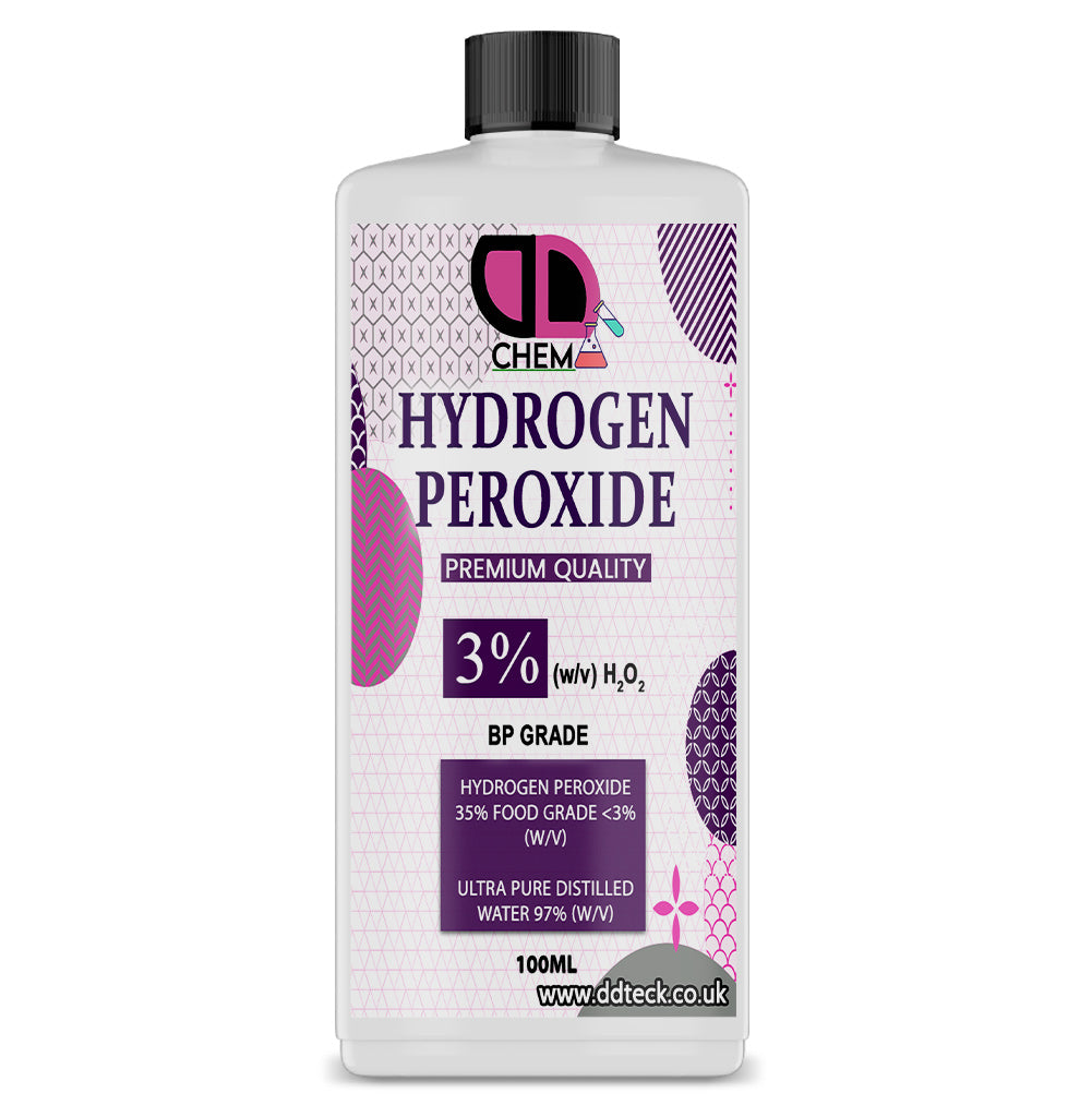 Hydrogen Peroxide 3% – Food Grade, Non-Toxic, Pure & Multipurpose Solution