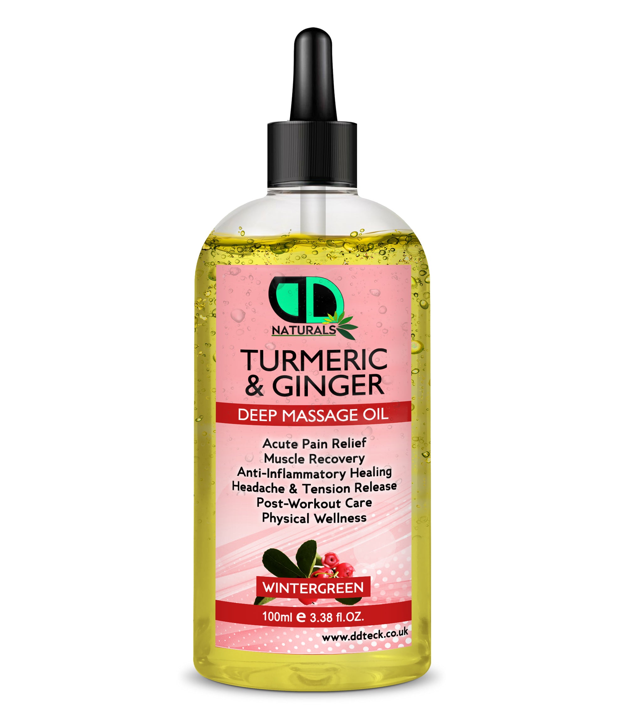 Turmeric & Ginger Deep Massage Oil with Wintergreen