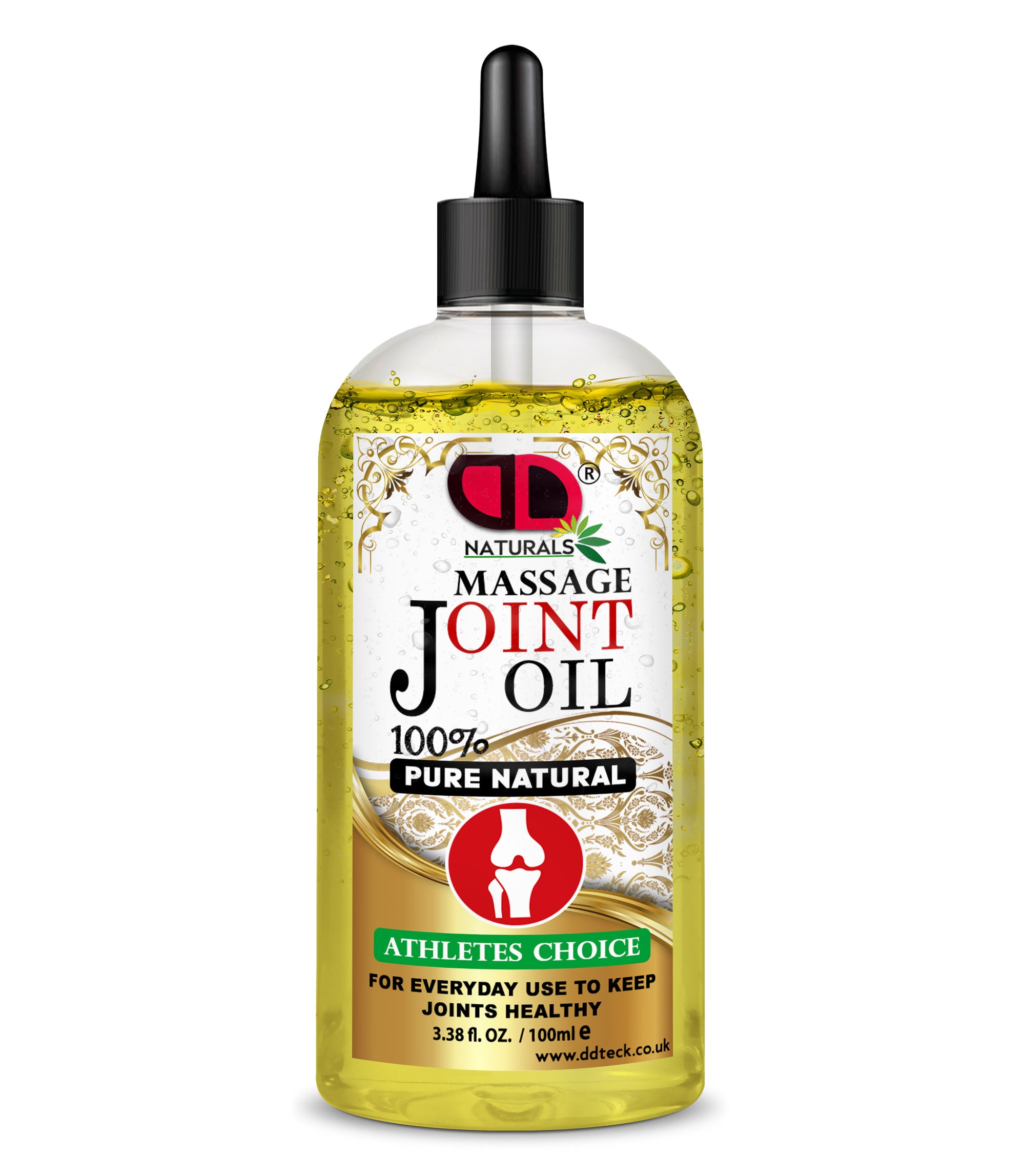 100% Pure Natural Joint Massage Oil - Athletes Choice for Healthy Joints