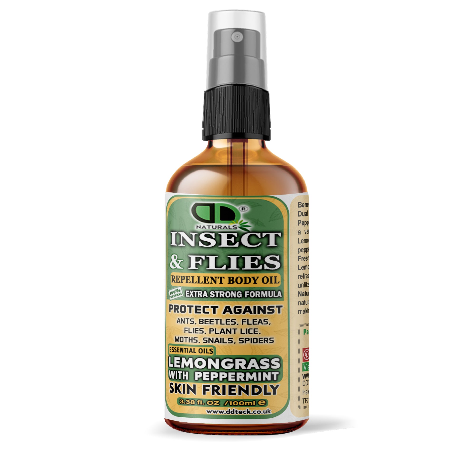 Lemongrass & Peppermint Insect Repellent – Extra Strong Natural Formula
