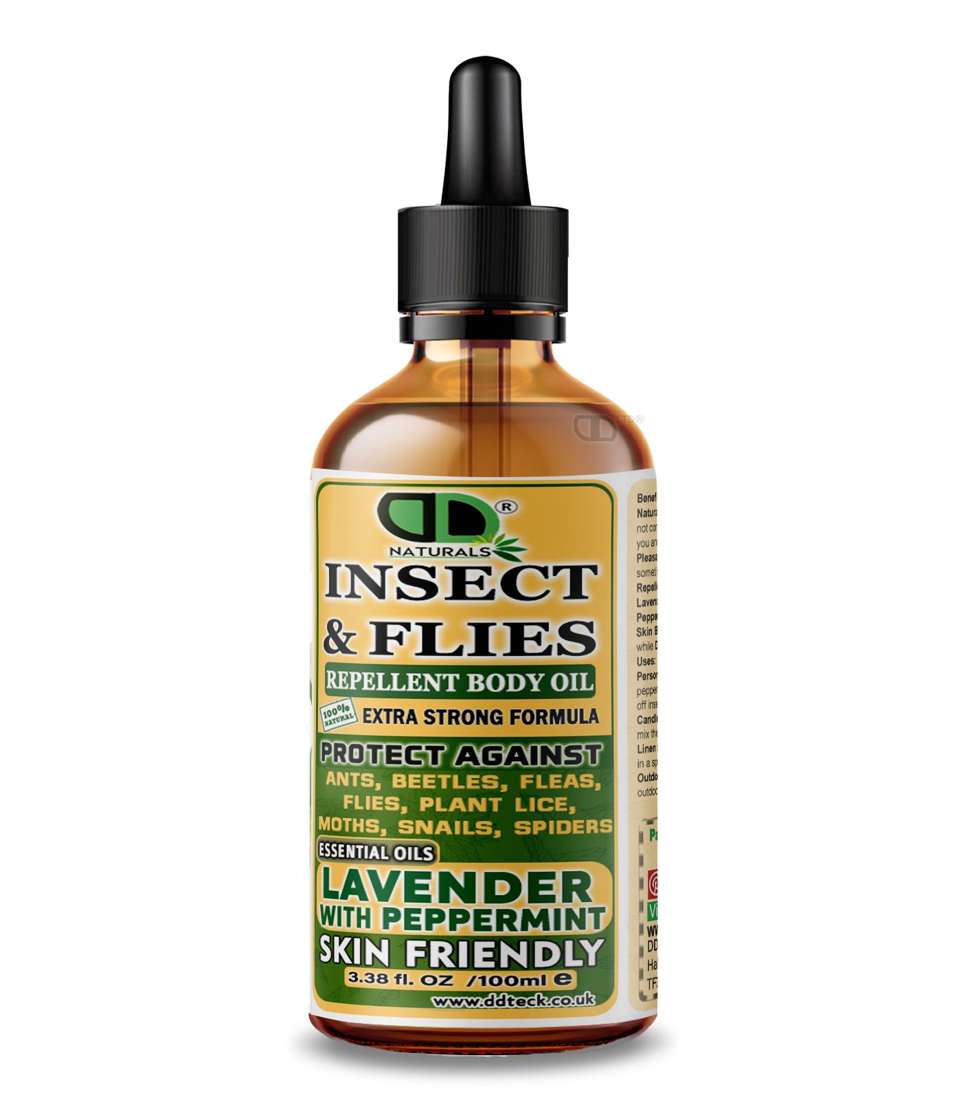 Natural Insect Repellent with Lavender & Peppermint Essential Oils | Chemical-Free Mosquito & Bug Protection