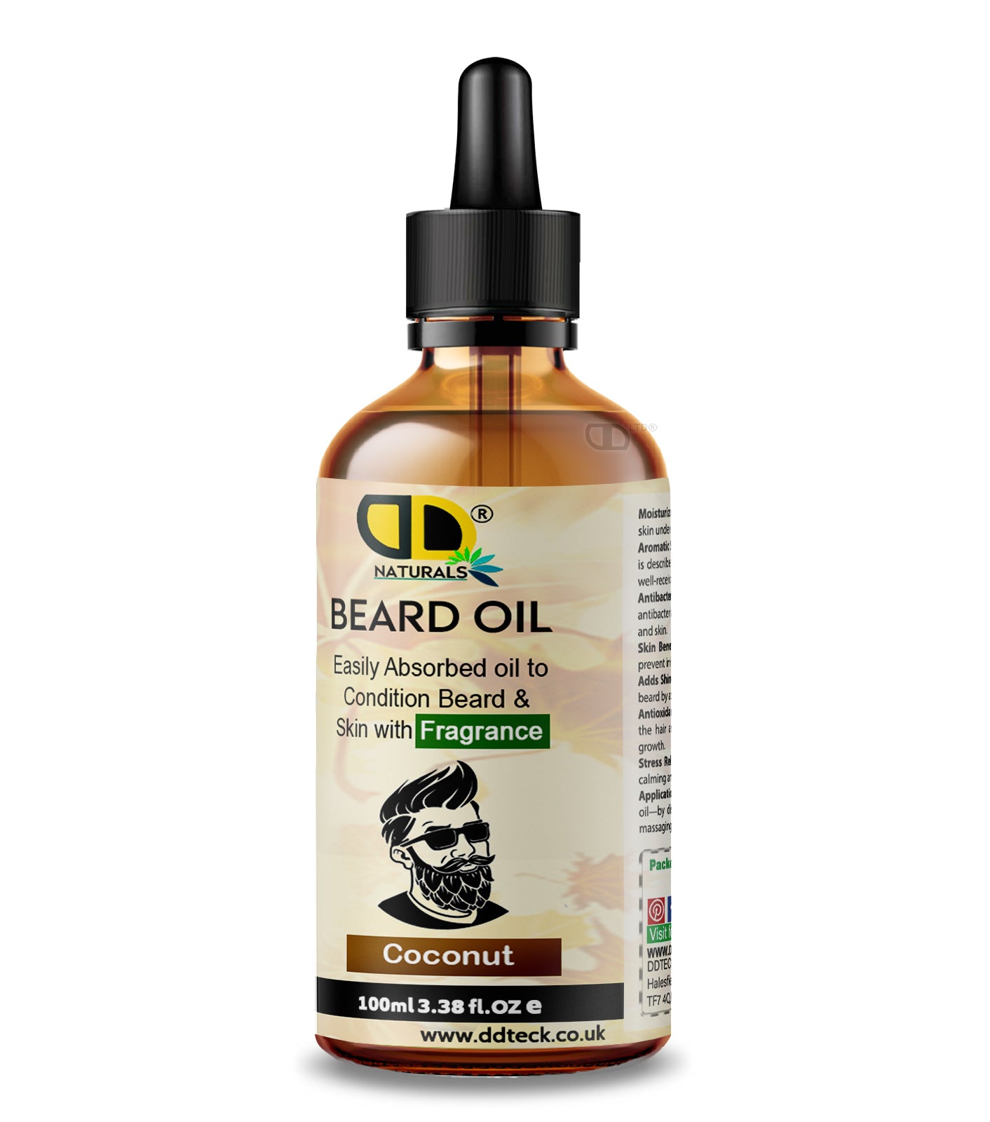 Coconut Beard Essential Oil | Deep Hydration, Growth Support & Smooth Beard Care for Men
