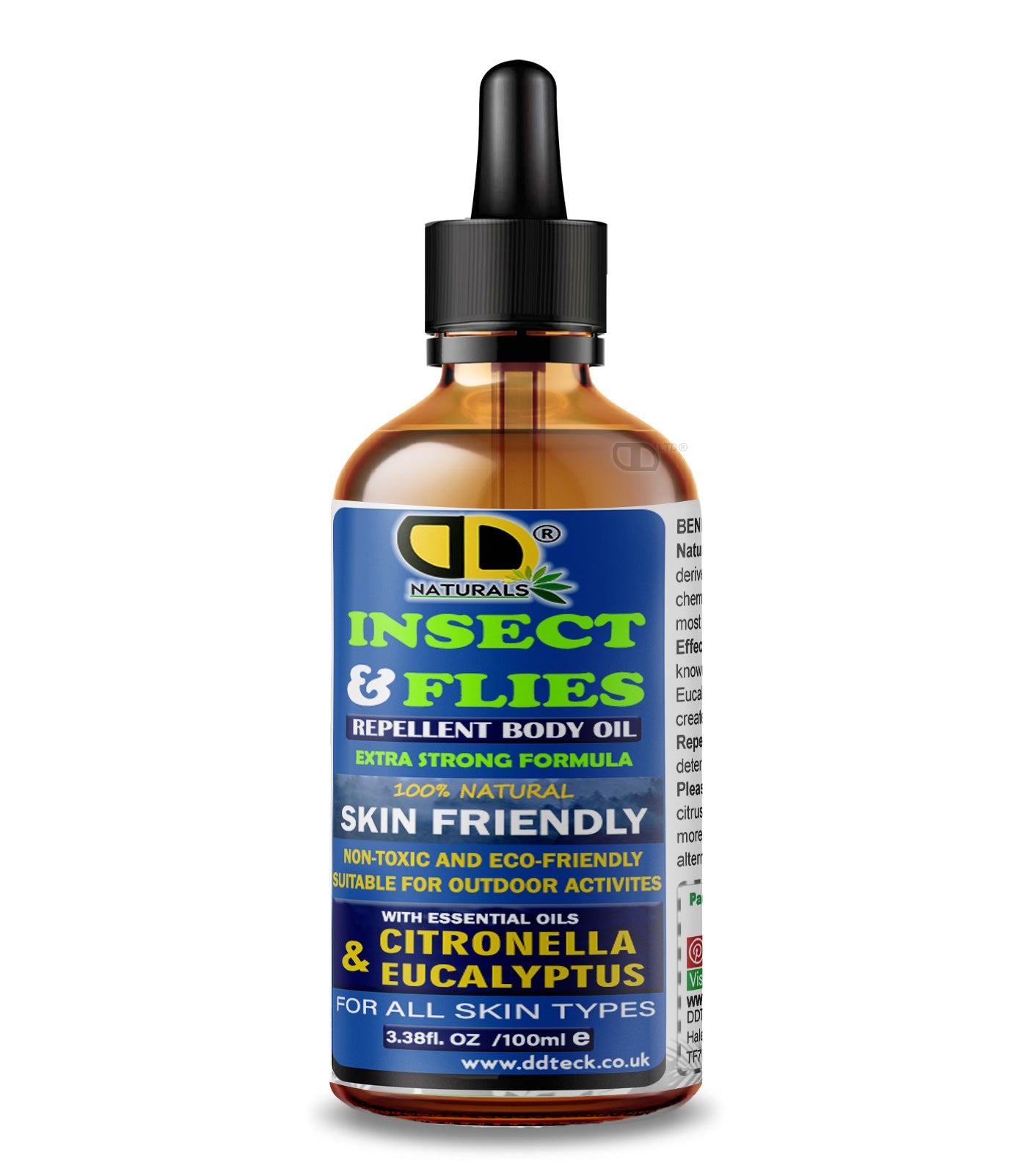 Insect Repellent with Citronella & Eucalyptus Essential Oil – Natural Mosquito & Insect Protection