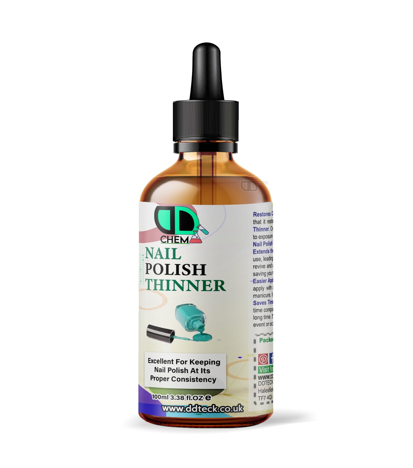 Nail Polish Thinner | Restores Thick & Dried Nail Polish | Smooth, Even Application