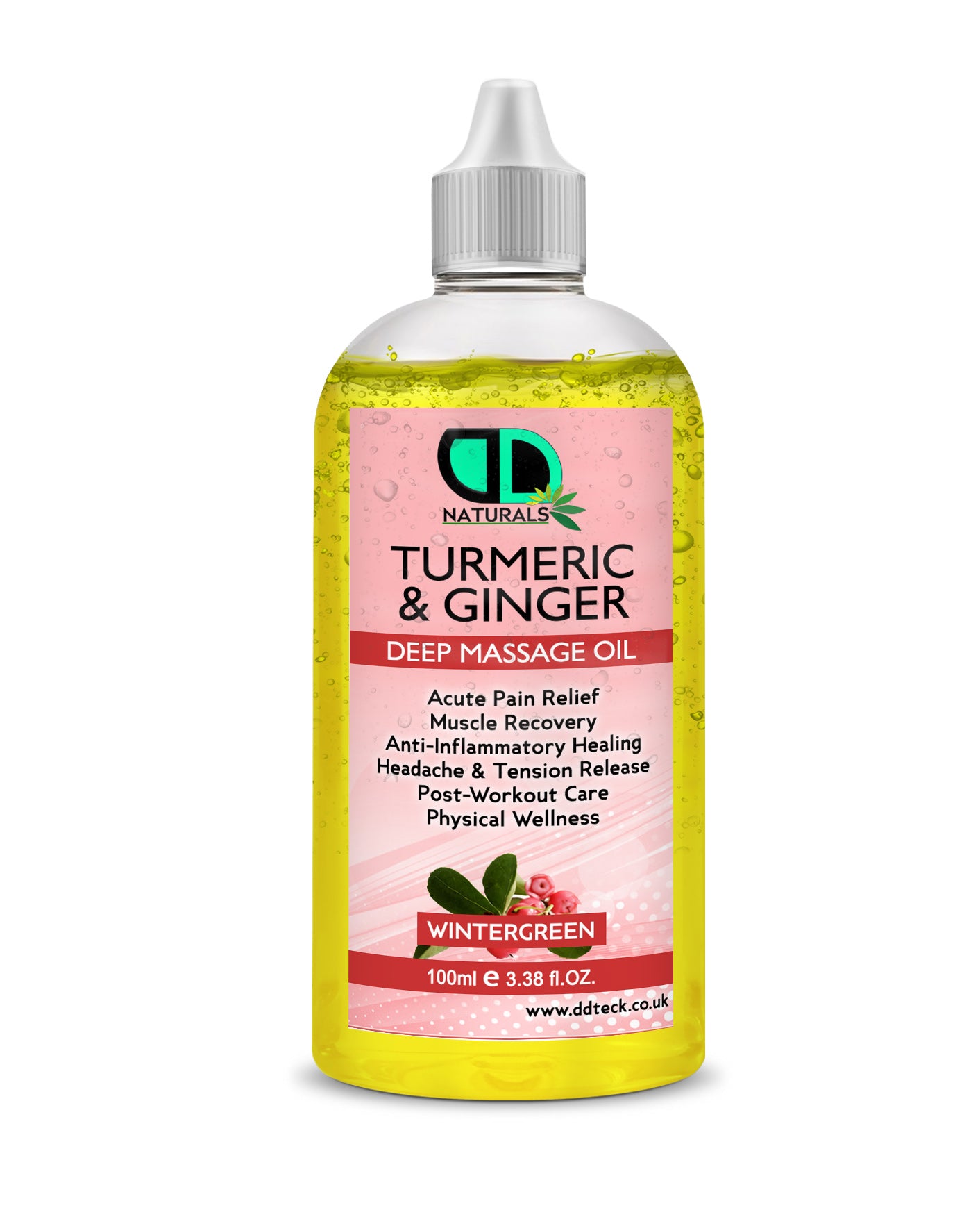 Turmeric & Ginger Deep Massage Oil with Wintergreen