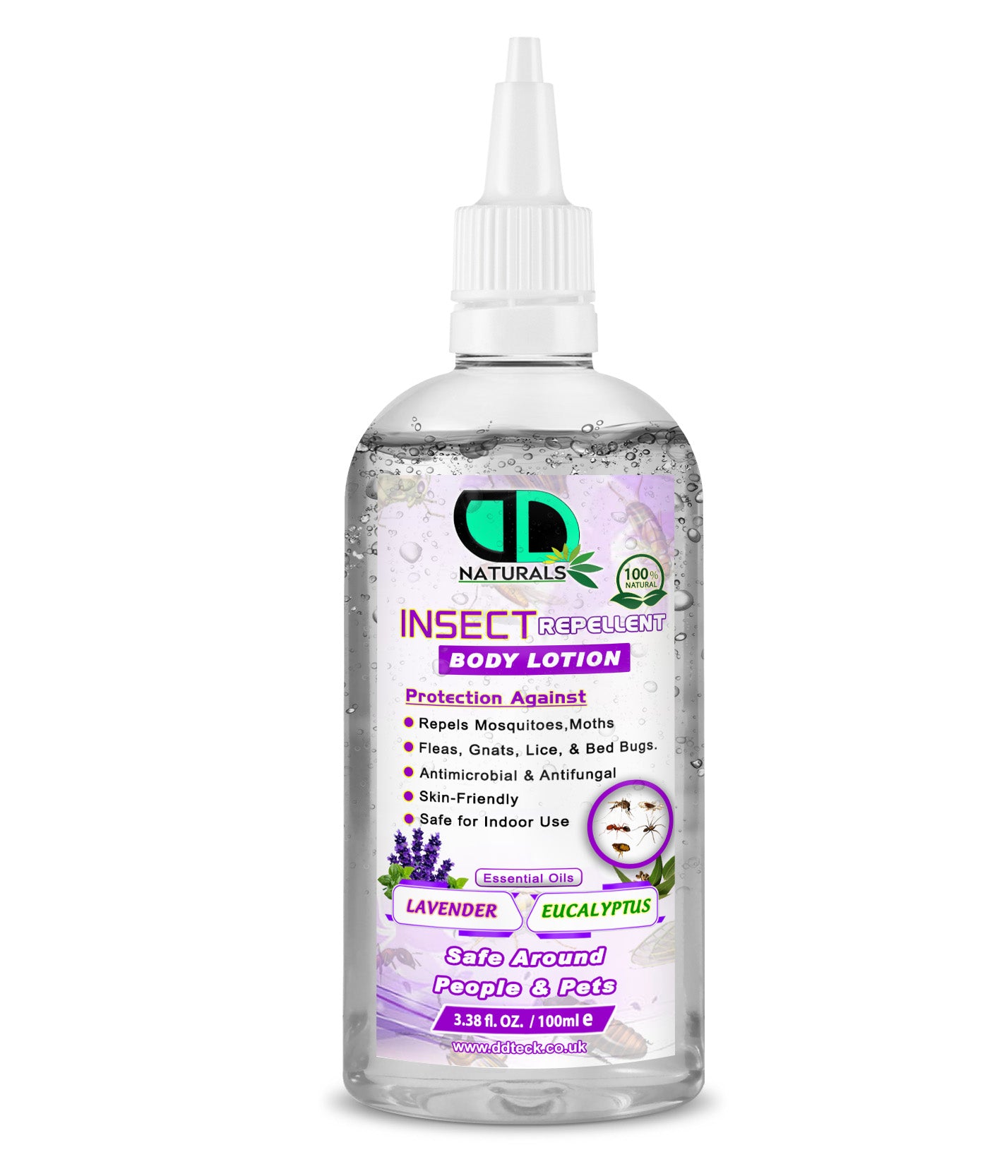 Lavender & Eucalyptus Insect Repellent Body Lotion | Natural, Soothing & Daily Outdoor Protection