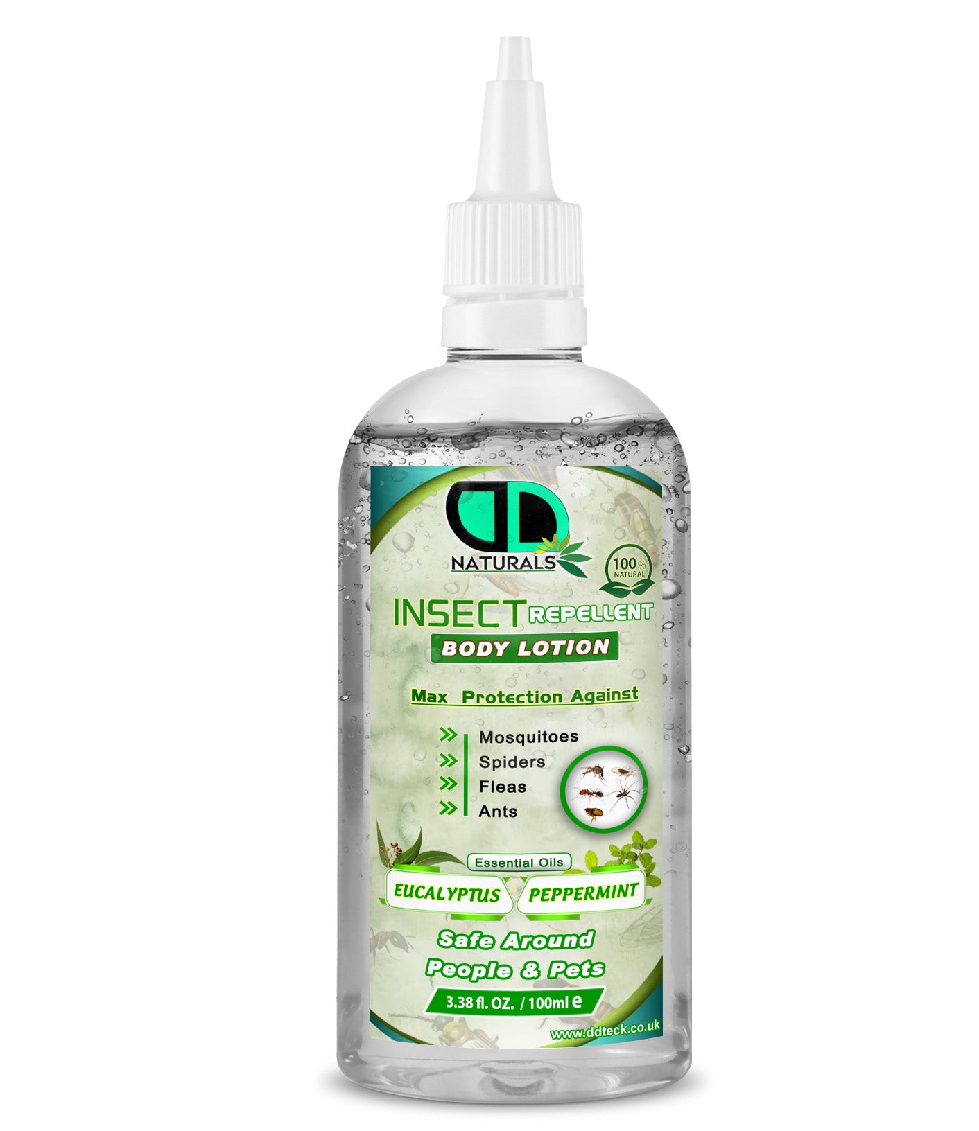 Natural Insect Repellent Body Lotion – Eucalyptus & Peppermint