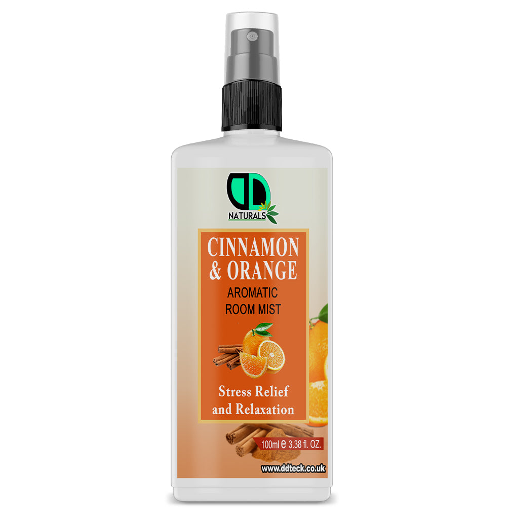 Cinnamon & Orange Aromatic Room Spray | Natural Air Freshener for Home, Bedroom, Bathroom & Car