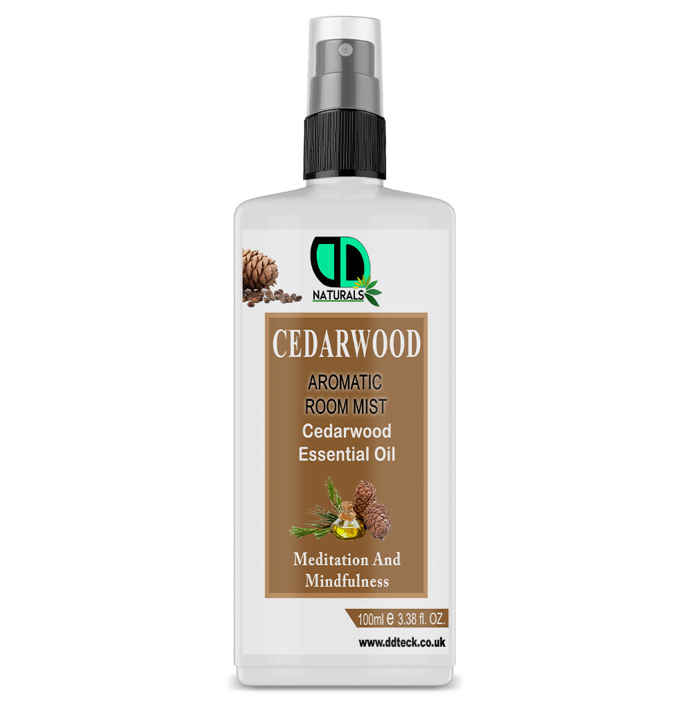 Cedarwood Aromatic Room Mist – Pure Essential Oil Spray for Meditation & Mindfulness