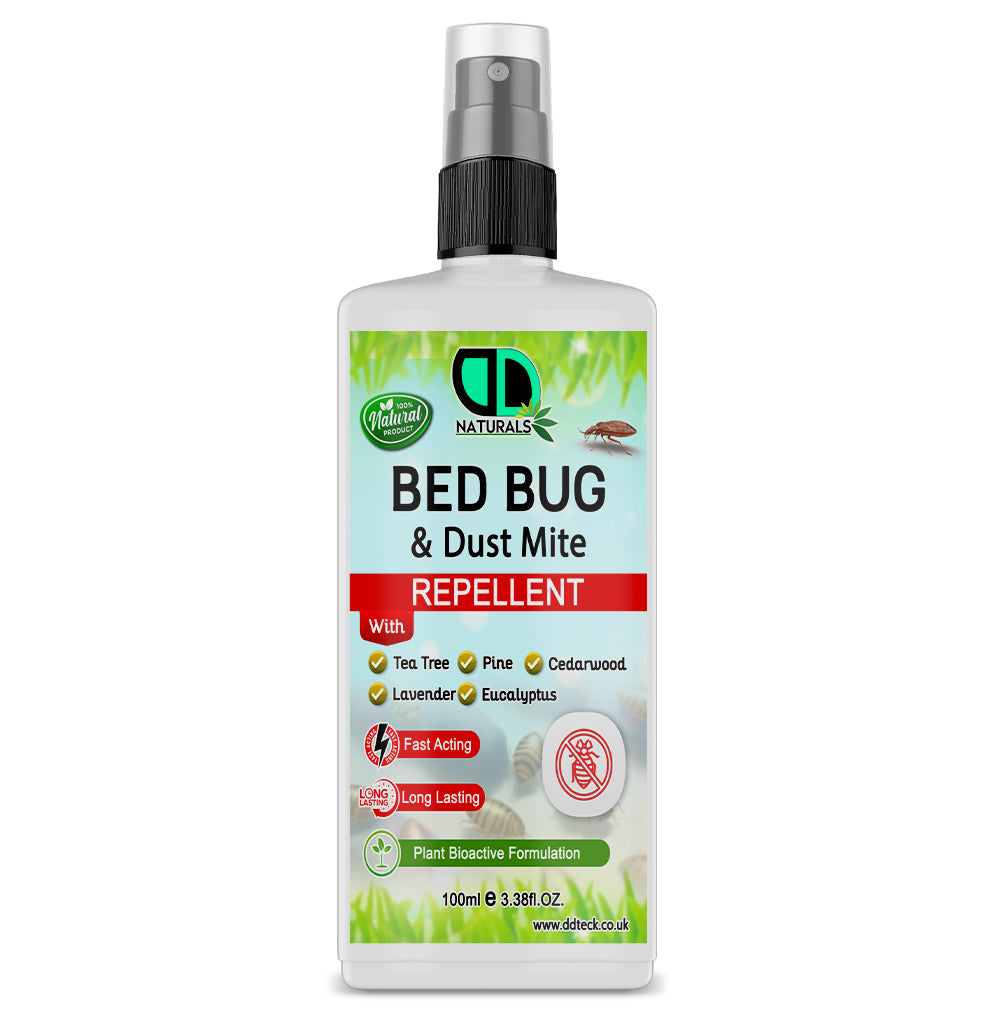 Naturals Bed Bug & Dust Mite Repellent – Plant Bioactive Fast Acting & Long Lasting Formula