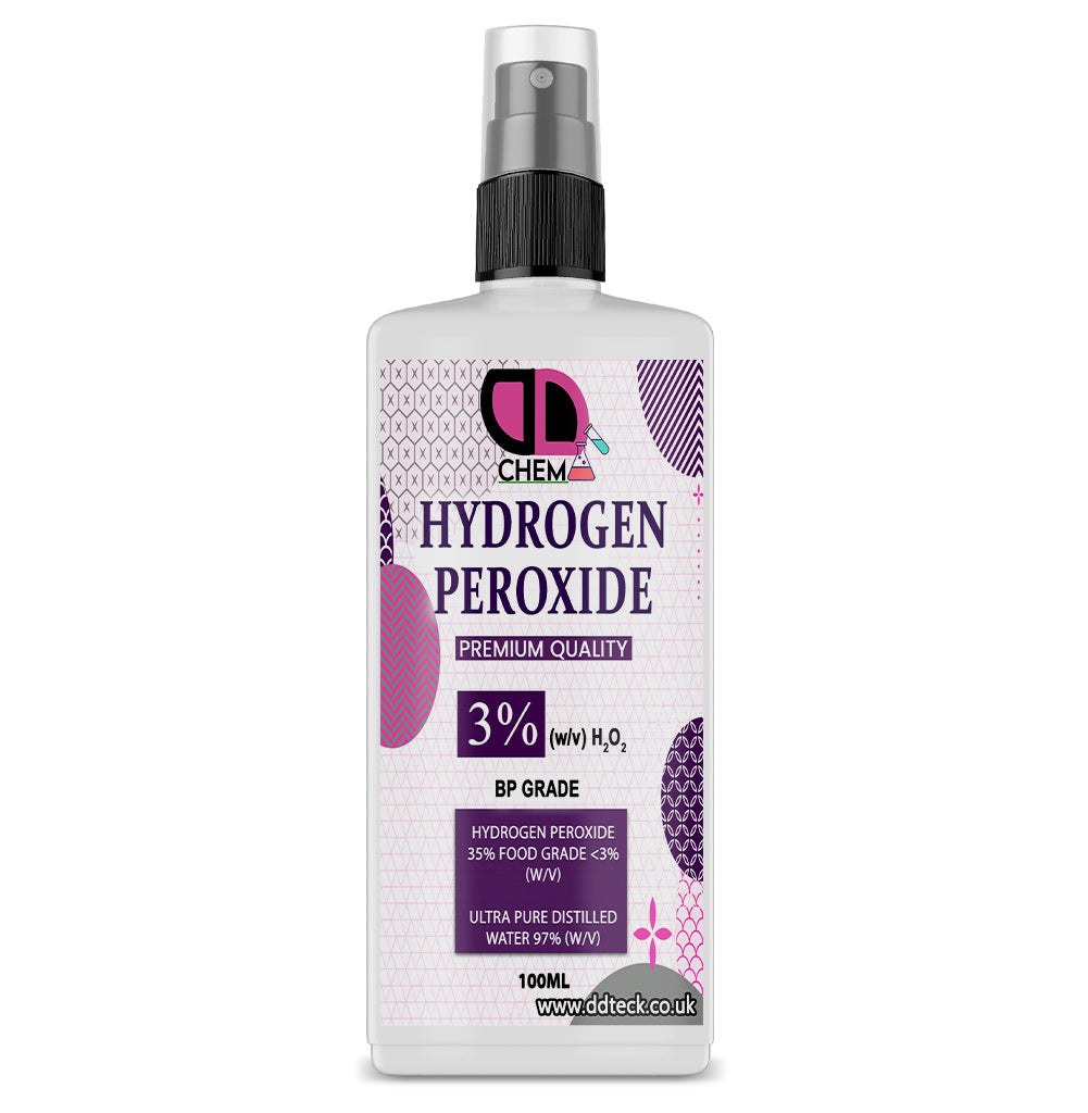 Hydrogen Peroxide 3% – Food Grade, Non-Toxic, Pure & Multipurpose Solution