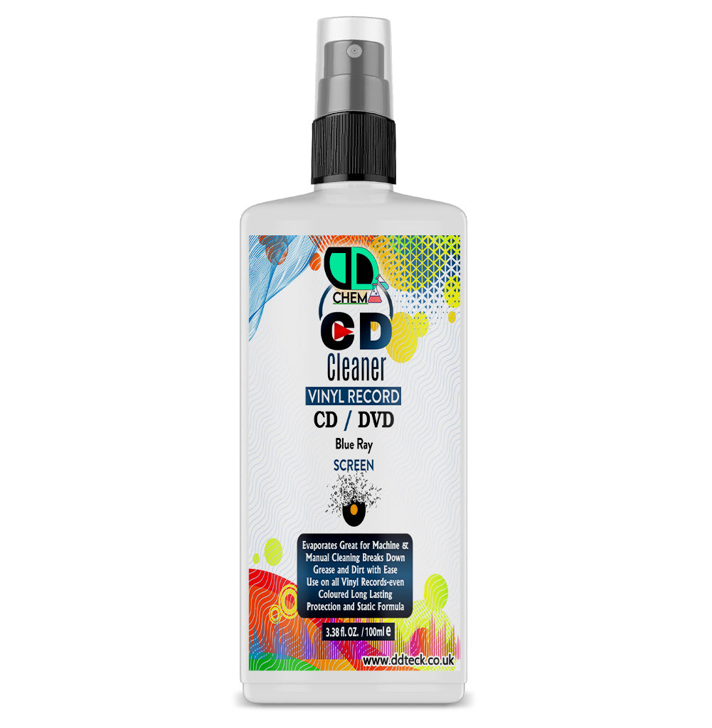 CD, DVD & Vinyl Record Cleaner | Restores Sound & Picture Quality, Protects Media & Playback Equipment