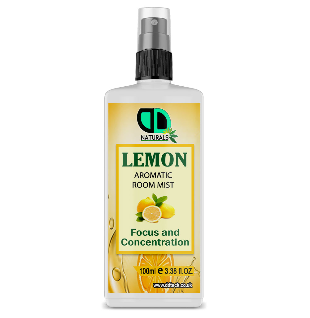 Lemon Aromatic Room Mist – Pure Natural Spray for Focus and Concentration