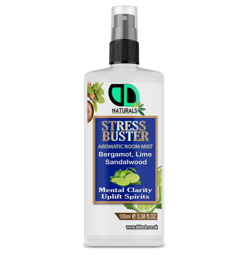 Stress Buster Aromatic Room Mist – Bergamot, Lime & Sandalwood Blend